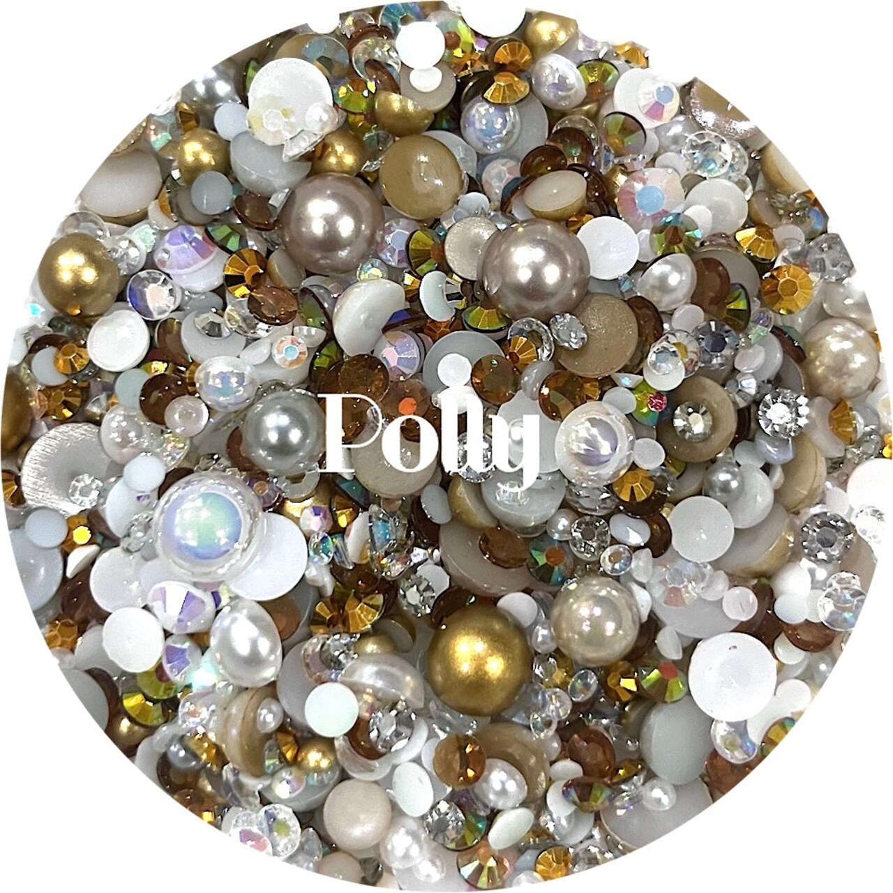 Flatback Pearl & Rhinestone Mix - Polly by Glitter Heart Co.™